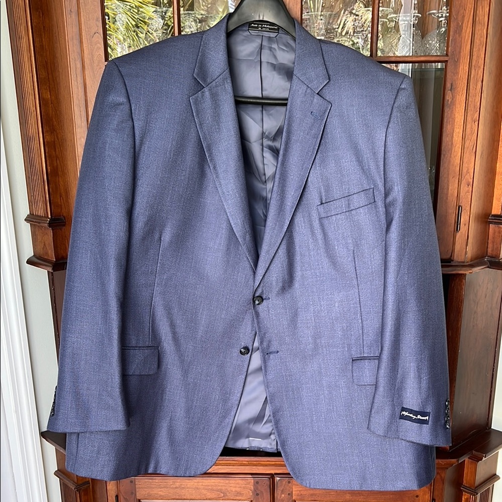 NWT. Meeting Street Blue Sport Coat with Notched Lapels